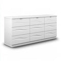 Cassettiera dalla forma compatta, bianco, per la casa