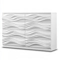 Cassettiera dal design essenziale, bianco, per la casa