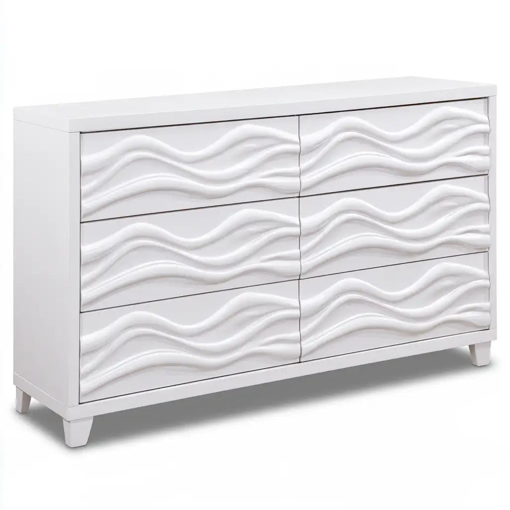 Cassettiera dalla forma compatta, bianco, per la casa