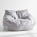 Pouf a sacco dalle linee moderne, grigio, per la casa