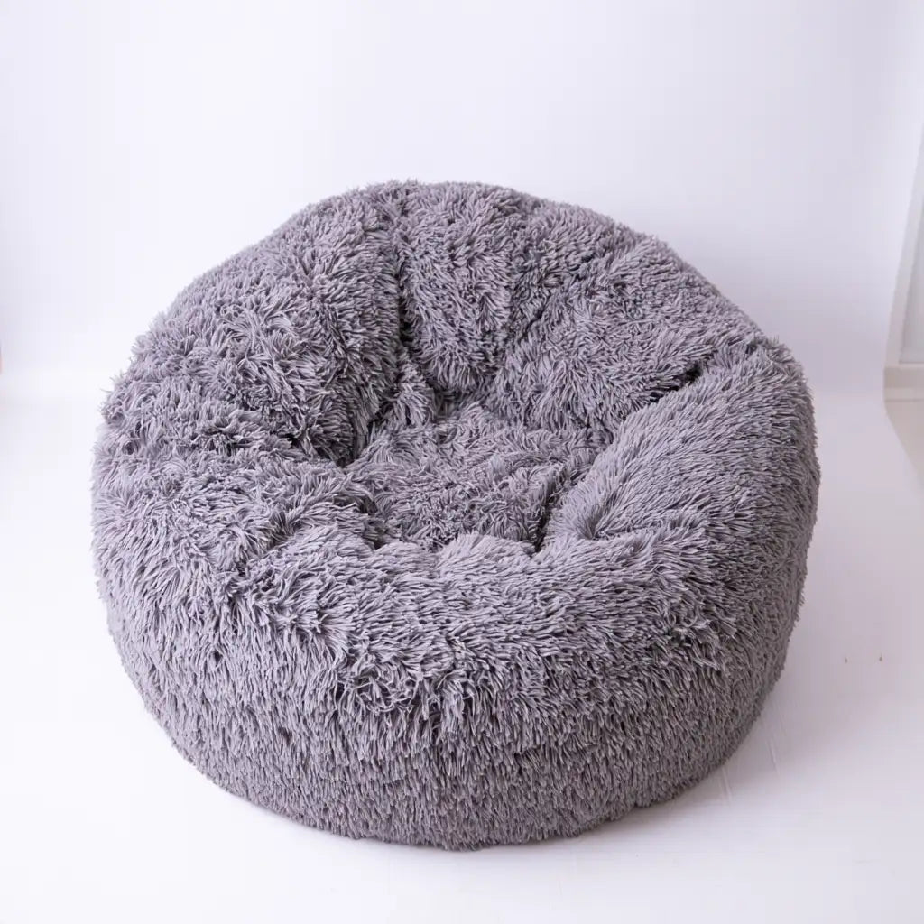 Pouf a sacco dalle linee moderne, grigio, per la casa