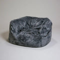 Pouf a sacco dalla forma compatta, grigio, per la casa